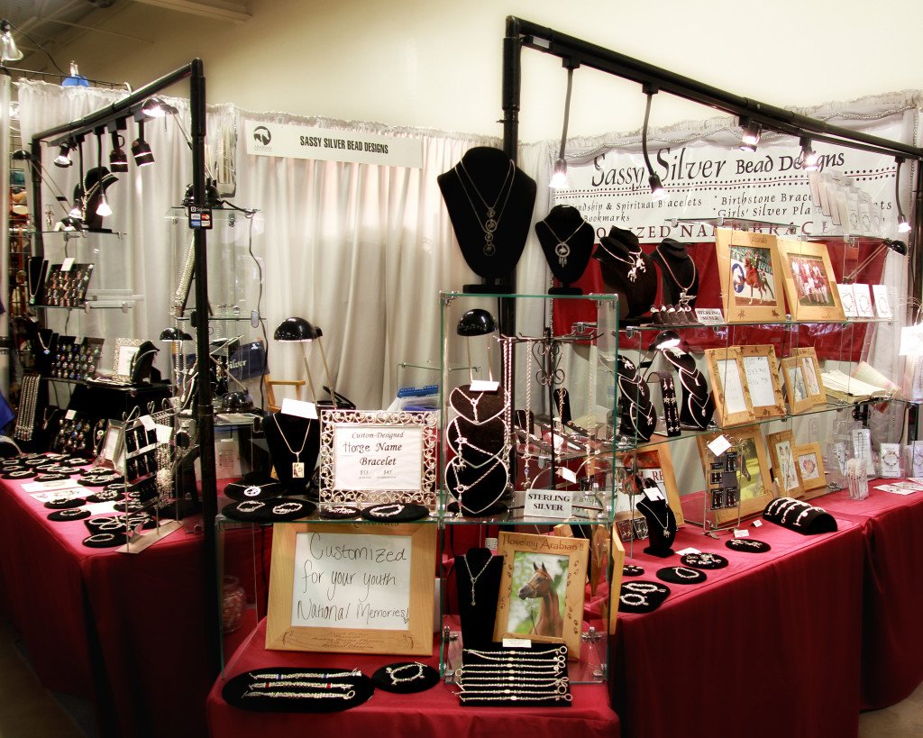 sassy silver bead design booth