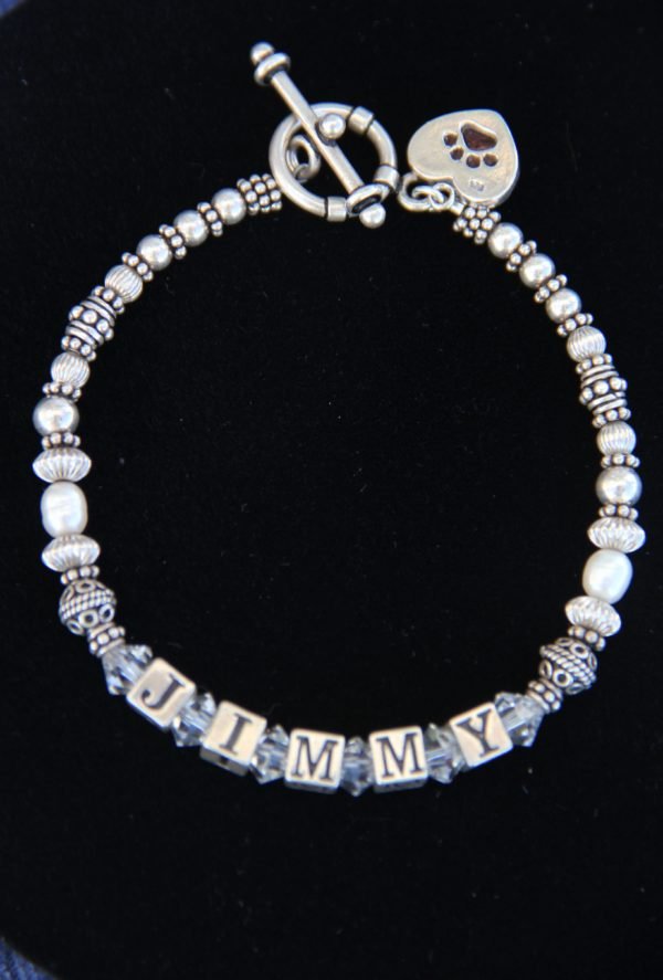 customized dog name bracelet