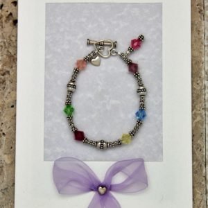 sterling silver friendship bracelet on card