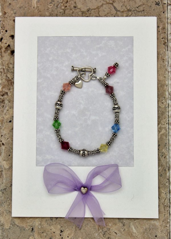 sterling silver friendship bracelet on card