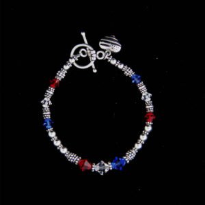 SS red white & blue bracelet