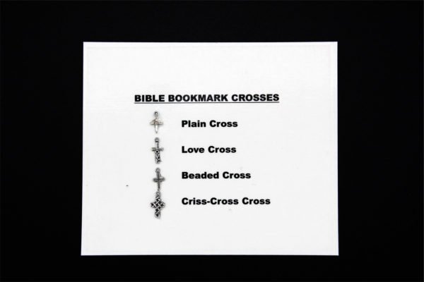 bible bookmark crosses to choose from