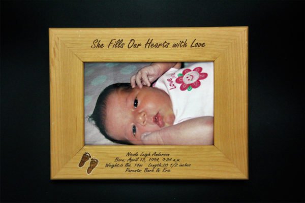 birth announcement picture frame