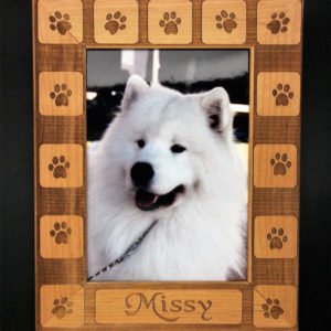 paw print picture frame